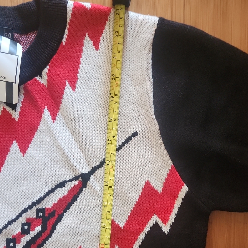 Black and Red Rocket Graphic Women's Top - Picture 6 of 6